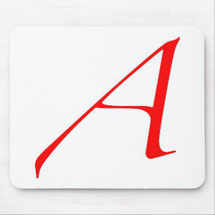 Atheist Symbol (Red A) Mouse Mat