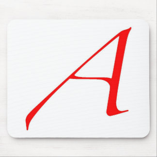 Atheist Symbol (Red A) Mouse Mat