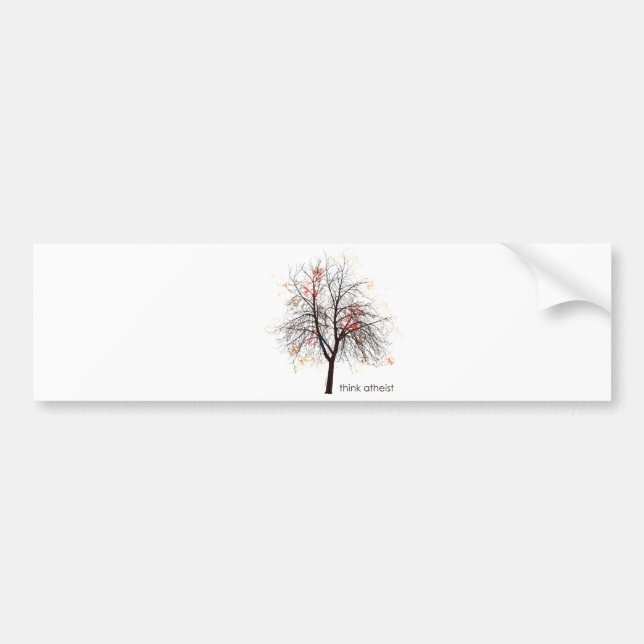 Atheist Tree Bumper Sticker (Front)