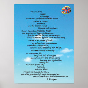 Atheists' Creed Poster