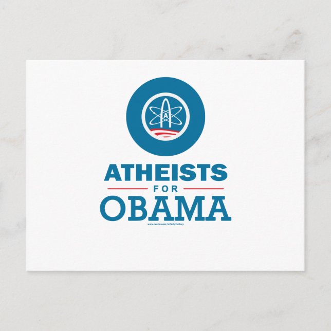 Atheists for Obama Postcard (Front)