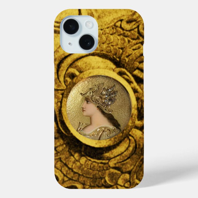 ATHENA AND FIGHTING GRYPHONS Case-Mate iPhone CASE (Back)