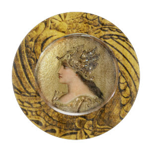 ATHENA AND FIGHTING GRYPHONS CUTTING BOARD