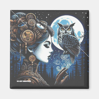 Athena and her owl Magnet