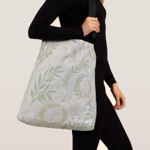Athena Botanical Activewear   Olive Laurel Greek  Crossbody Bag
