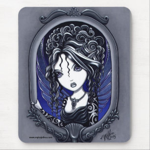 Athena Dark Elegant Tattoo Faery Mouse Mat