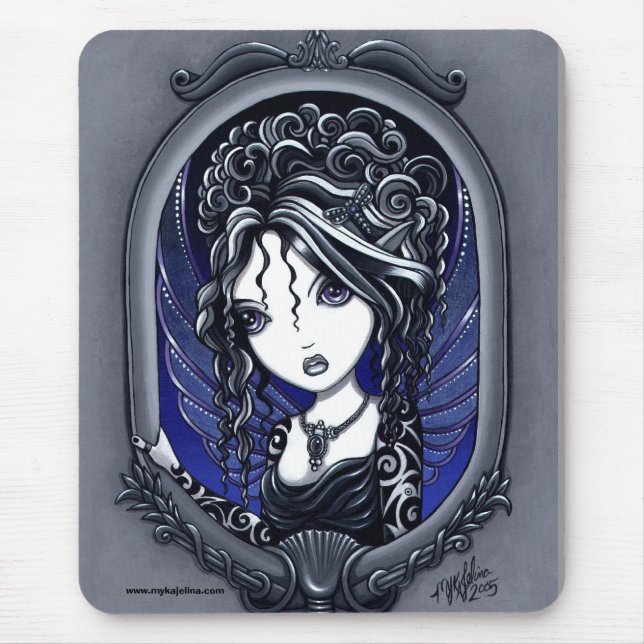 Athena Dark Elegant Tattoo Faery Mouse Mat (Front)