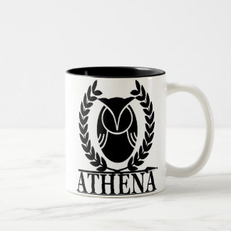 Athena - Goddess of Wisdom Two-Tone Coffee Mug