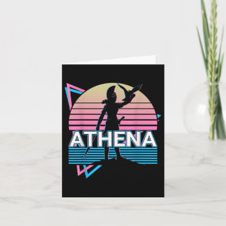 Athena Greek Goddess Of Wisdom And War  Card