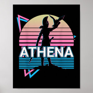 Athena Greek Goddess Of Wisdom And War  Poster