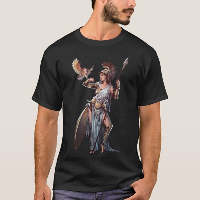Athena Greek Goddess  T-Shirt (Front)
