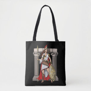 Athena Greek Goddess Tote Bag