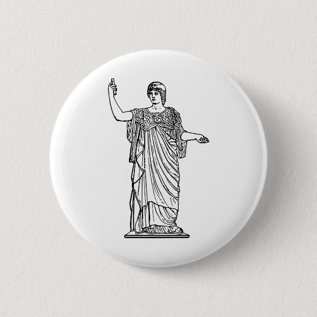 athena, greek, mythology, poseidon, percy jackson 6 cm round badge (Front)
