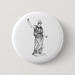 athena, greek, mythology, poseidon, percy jackson 6 cm round badge