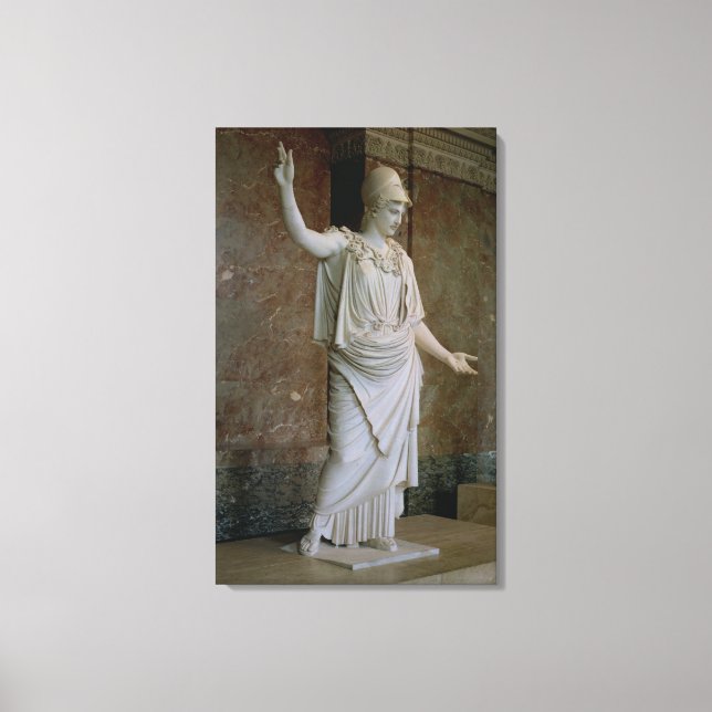 Athena, Greek, probably 5th century BC (marble) Canvas Print (Front)
