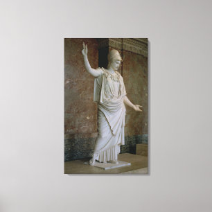 Athena, Greek, probably 5th century BC (marble) Canvas Print