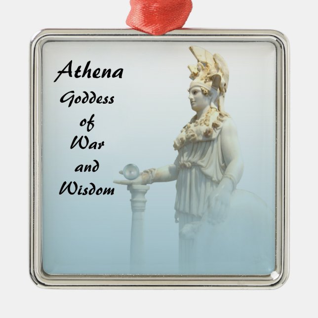 Athena in the Mist Metal Tree Decoration (Front)