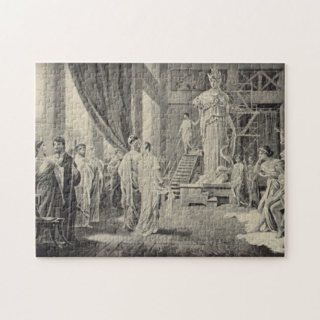 Athena in the Parthenon Jigsaw Puzzle (Horizontal)