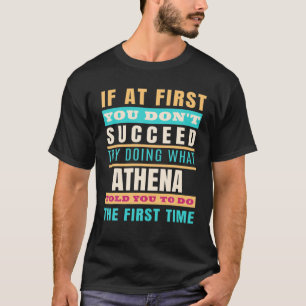 ATHENA Personalized Name ATHENA First Name T-Shirt