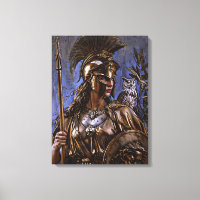"Athena’s Eternal Vigil" Colourful Portrait