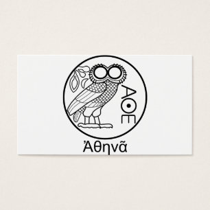 Athena’s owl tetradrachm (Greek Font)