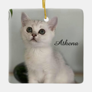 Athena Square Christmas Ornament