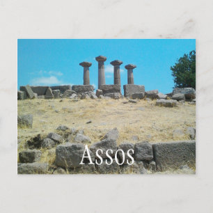 Athena Temple Ruins, Assos, Behramkale, Turkey Postcard