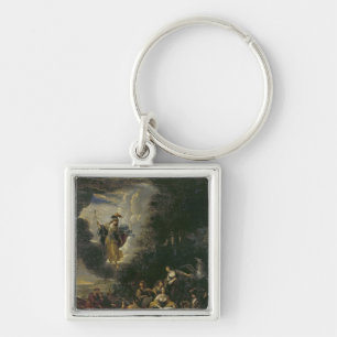 Athena visiting the Muses Key Ring