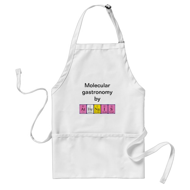 Athénaïs periodic table name apron (Front)