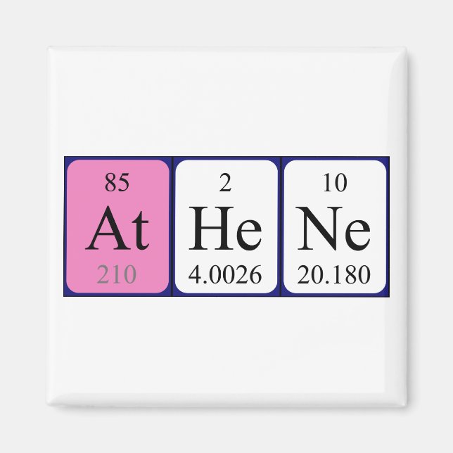 Athene periodic table name magnet (Front)