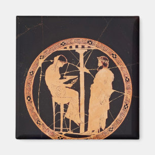 Athenian red-figure kylix depicting Aegeus Magnet