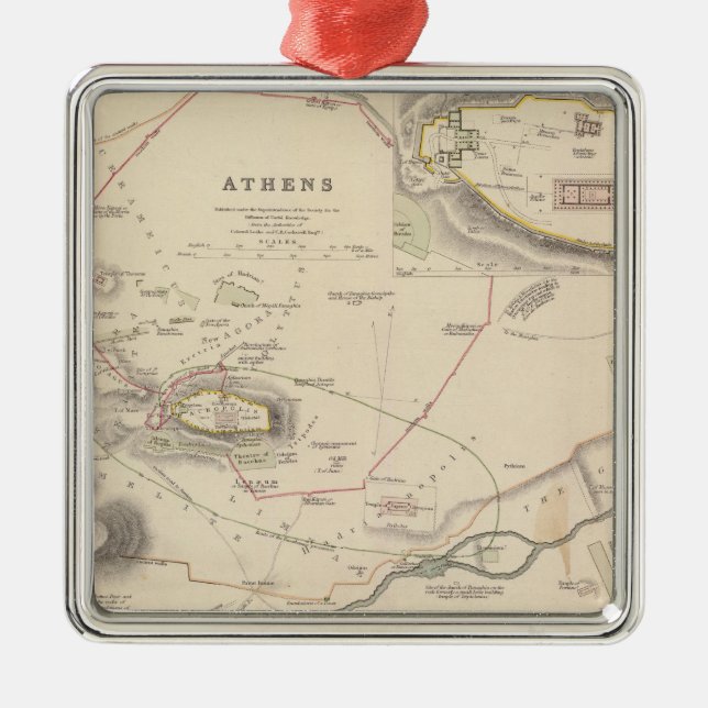 Athens, Acropolis Metal Tree Decoration (Front)