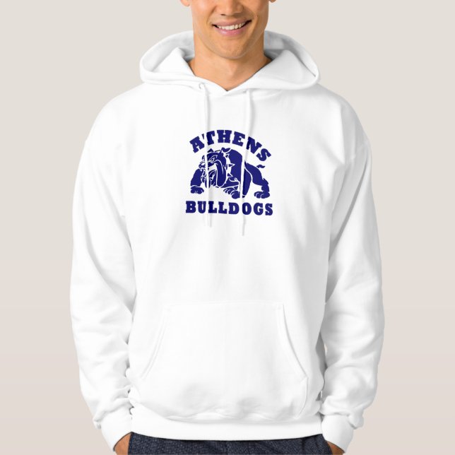 Athens Bulldog hooded sweatshirt (Front)