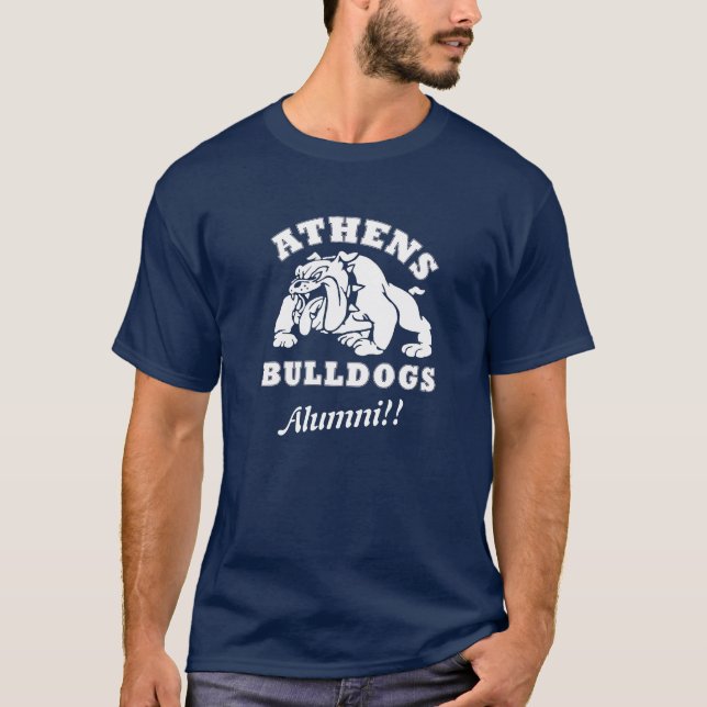 Athens Bulldogs Alumni man's t shirt (Front)