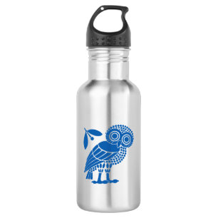Athens city municipality flag symbol emblem owl bi 532 ml water bottle