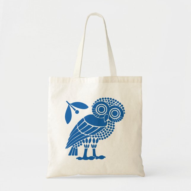Athens city municipality flag symbol emblem owl bi tote bag (Front)