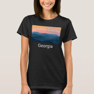 Athens Clarke Georgia Mountain sunset hometown T-Shirt