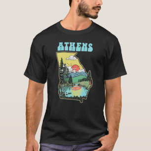 Athens Georgia Outdoors Nature Vintage State Prid T-Shirt