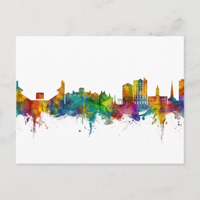 Athens Georgia Skyline Postcard (Front)