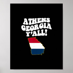 Athens Georgia Y'all Ga Southern Vacation  Poster
