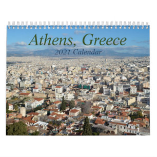 Athens Greece 2021 Travel Calendar
