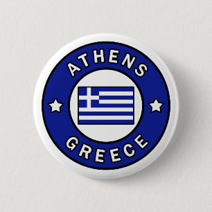 Athens Greece 6 Cm Round Badge