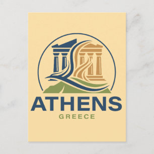 Athens Greece Acropolis Parthenon Postcard