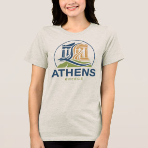 Athens Greece Acropolis Parthenon Tri-Blend Shirt