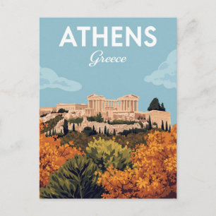 Athens Greece Acropolis Postcard