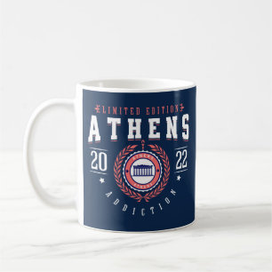 Athens Greece City Traveller Sport Navy Coffee Mug