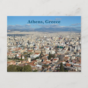 Athens Greece Cityscape Postcard