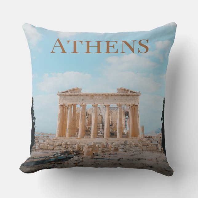 Athens Greece Cushion (Front)