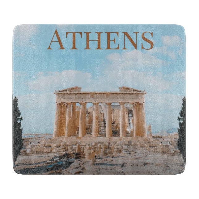 Athens Greece Cutting Board (Front)