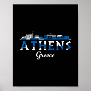 Athens Greece Greek Destination Vacation Travel Poster